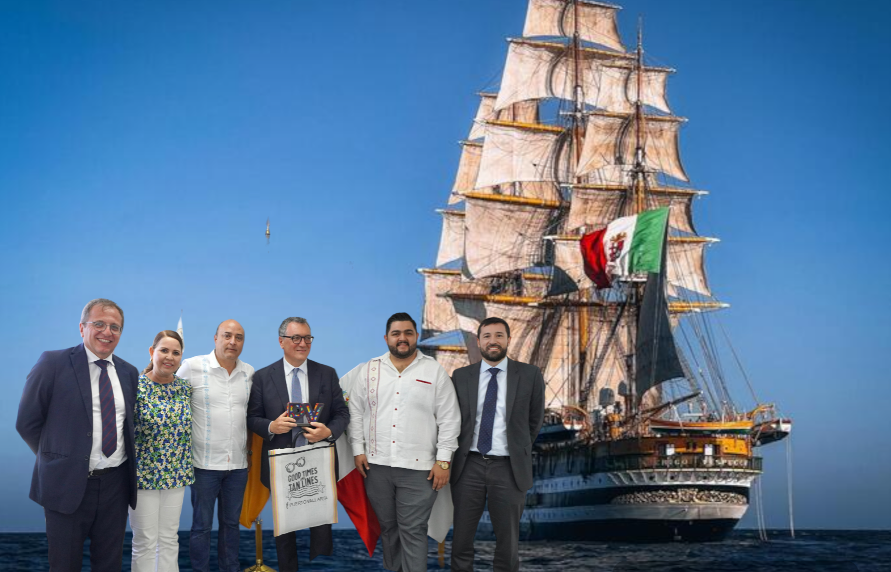 Visitará Puerto Vallarta el Amerigo Vespucci el buque más bello del