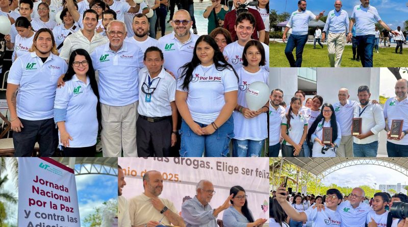 Conmemoran la Jornada Nacional por la paz contra las Adicciones en UTBB