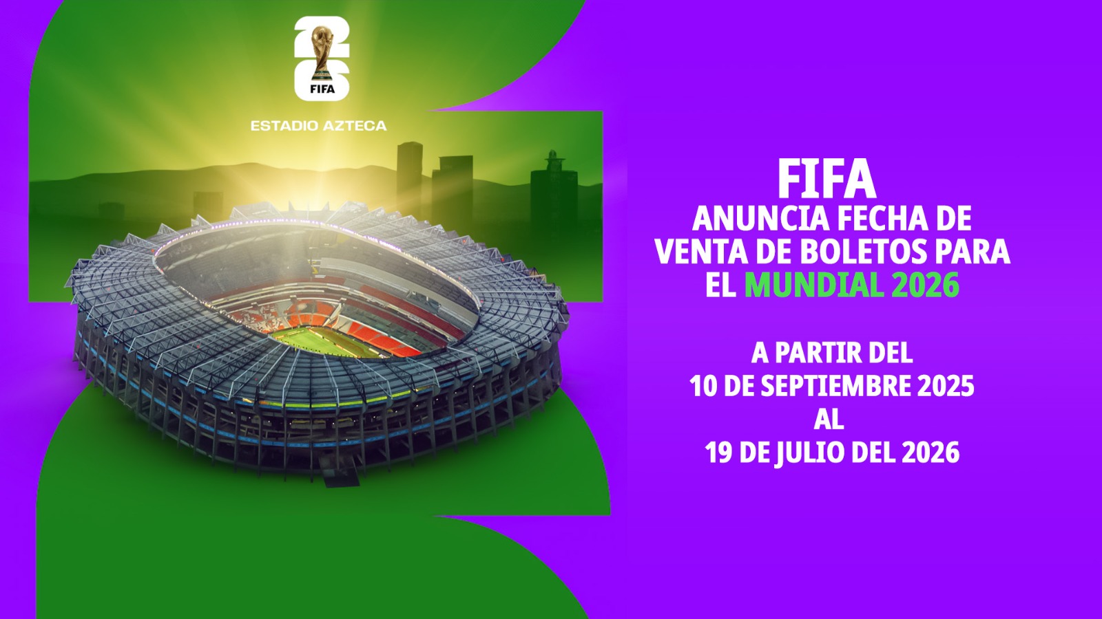 FIFA anuncia fecha para venta inicial de boletos del Mundial 2026 ...