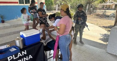 Aplica personal naval más de mil 450 vacunas contra el sarampión en la región