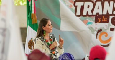Jasmin Bugarin lleva el mensaje de la transformación y la Defensa de la Soberanía Nacional hasta el último rincón de la sierra Nayarit 