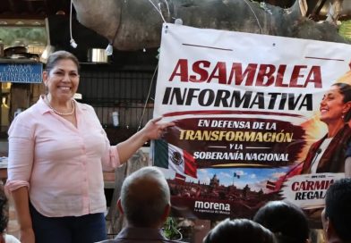 Avanza Carmina Regalado con asambleas informativas en defensa de la soberanía nacional