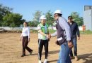 Israel Santillán supervisa avance de la alberca semiolímpica en San José del Valle 