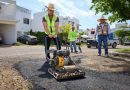 Supervisa Israel Santillán jornada de bacheo en Palma Real