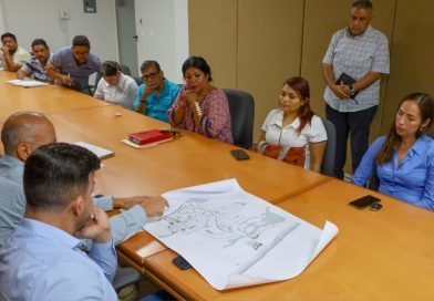 Israel Santillán encabeza mesa de trabajo para atender inundaciones en Avenida México, Nuevo Nayarit