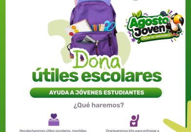 Súmate al libretón con la donación de útiles escolares