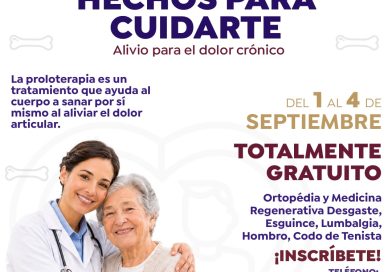 DIF Bahía de Banderas impulsa campaña gratuita de proloterapia para atender el dolor crónico
