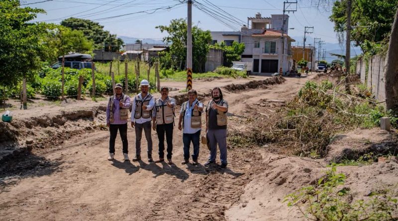 Obra de la calle Las Flores en San José del Valle, registra 60% de avance