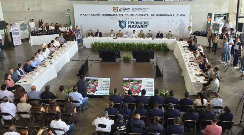 Participa Israel Santillán en la Tercera Sesión Ordinaria del Consejo Estatal de Seguridad Pública