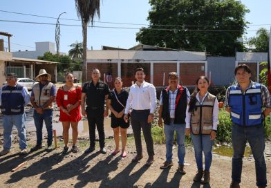 Israel Santillán mantiene el paso en obra pública y supervisa trabajos en Jarretaderas