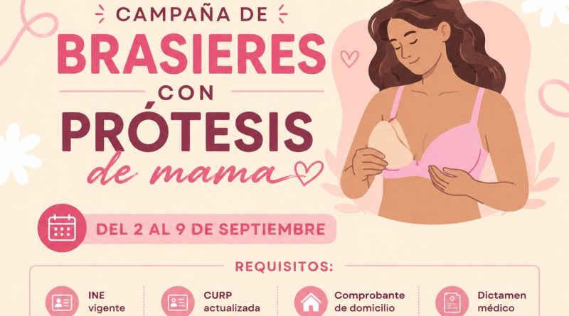 DIF impulsa campaña de brasieres con prótesis de mama