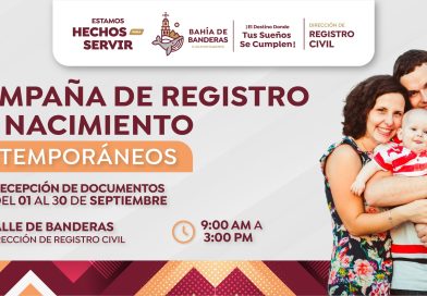 Impulsa gobierno de Bahía de Banderas campaña de registros de nacimiento extemporáneos