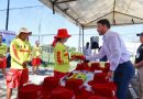 Israel Santillán fortalece a Protección Civil y Bomberos con entrega de uniformes y equipo para salvamento acuático