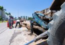 En la recta final la reparación de línea sanitaria en avenida Francisco Medina Ascencio