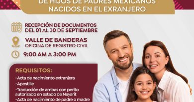 Arranca campaña de inscripción de nacimiento para hijos de mexicanos nacidos en el extranjero