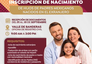 Arranca campaña de inscripción de nacimiento para hijos de mexicanos nacidos en el extranjero