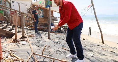 Israel Santillán supervisa en territorio afectaciones por las lluvias