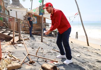 Israel Santillán supervisa en territorio afectaciones por las lluvias