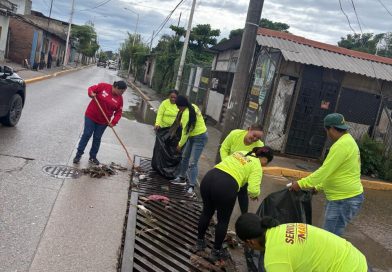 SISEP refuerza limpieza de bocas de tormenta