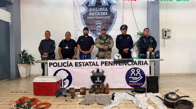 Aseguran presunta droga y objetos prohibidos durante revisión en CEINJURE