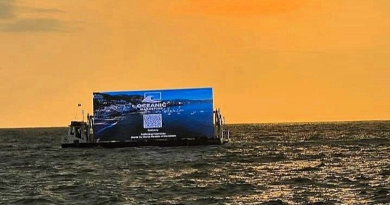 Pide Luis Munguía intervención federal por publicidad flotante en la Bahía