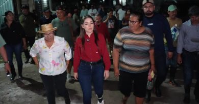 Jasmín Bugarín lleva apoyo a familias afectadas por Rachel en Nayarit