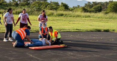 Simulacro en el Aeropuerto de Puerto Vallarta pone a prueba respuesta ante una emergencia aérea