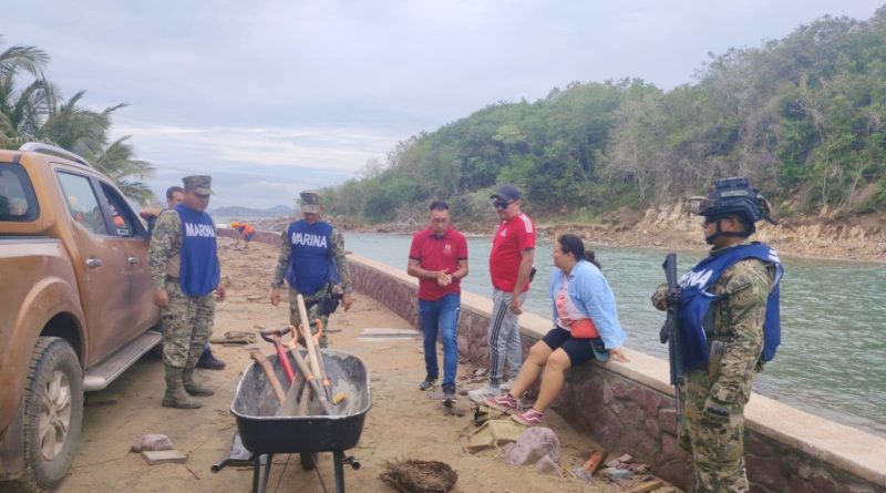 Marina despliega operativo por huracán Simón en Nayarit y Sinaloa