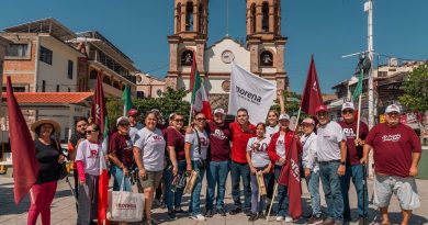 Recorre Ra Aguilar puerta a puerta Ixtapa, tierra de la transformación
