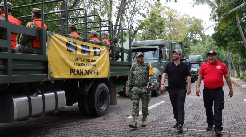 Sedena y Gobierno Municipal coordinan acciones ante el huracán Simon