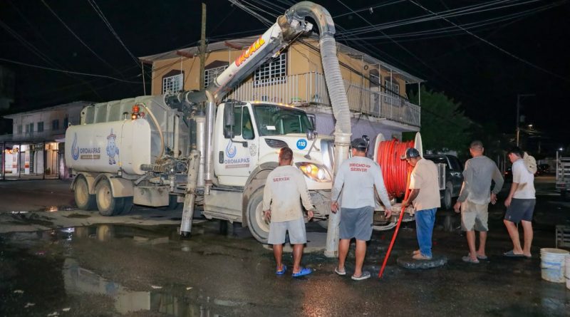 Oromapas refuerza labores de desazolve ante las lluvias por el huracán Simón