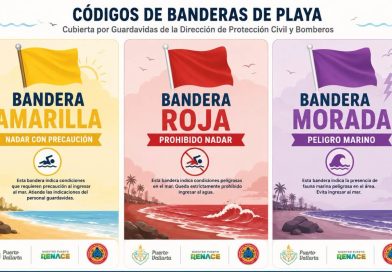 Exhortan a respetar las banderas en playas de Puerto Vallarta