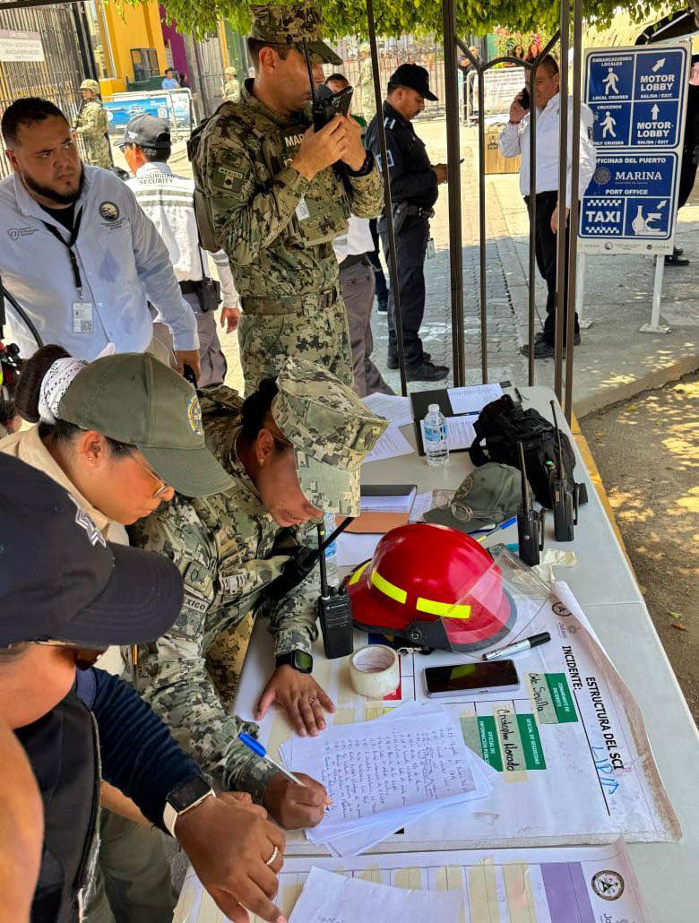 Simulacro ASIPONA Seguridad, Socorristas Bahia de Banderas
