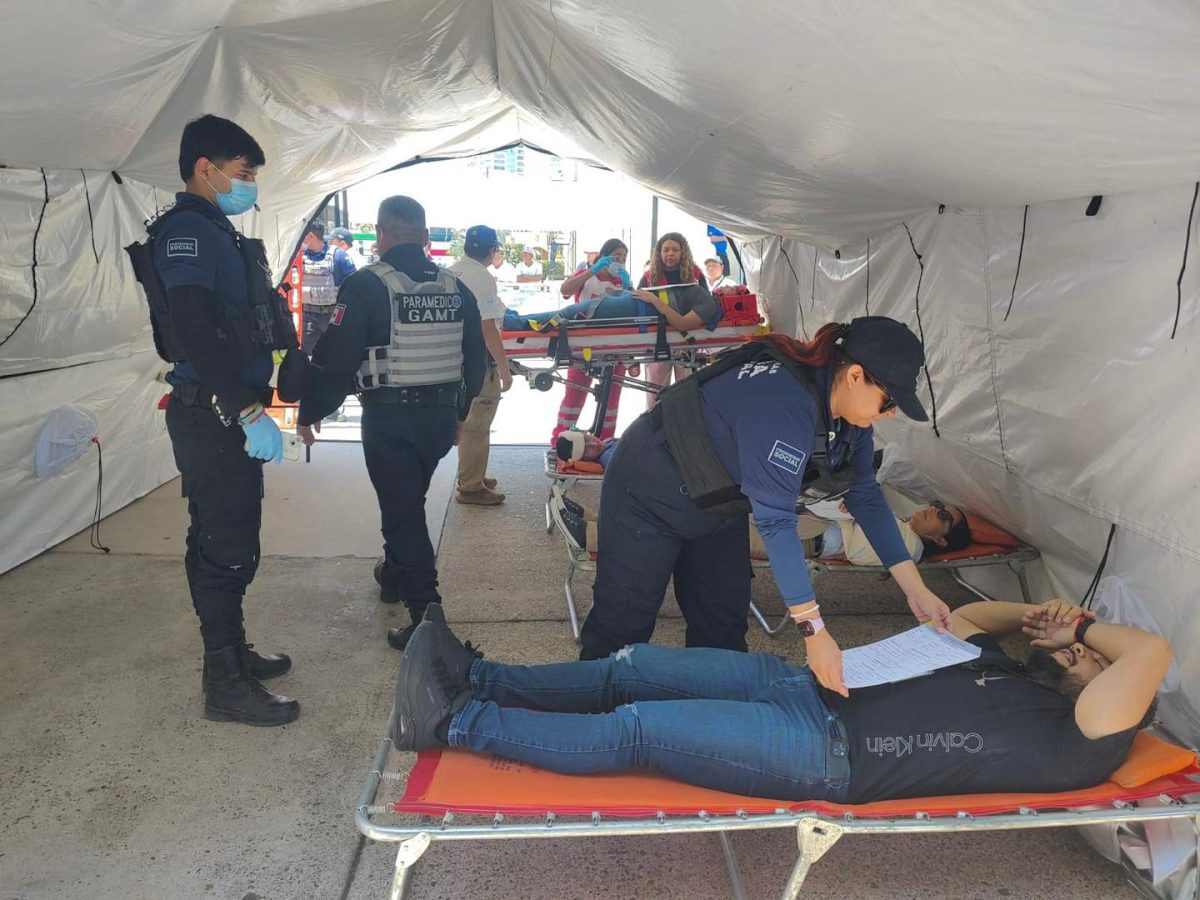 Simulacro ASIPONA Seguridad, Socorristas Bahia de Banderas